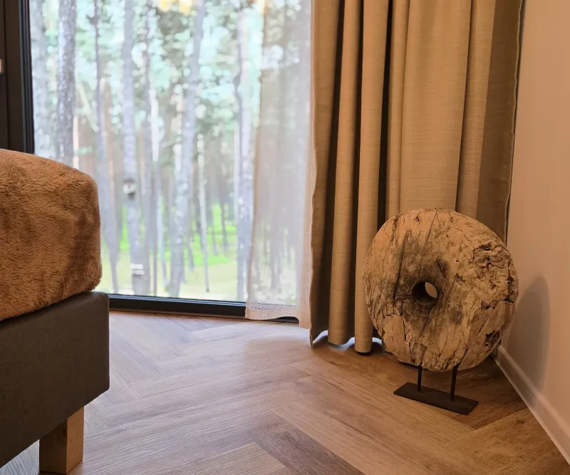 Nowoczesne wyposażenie domków Fly House w Łebie